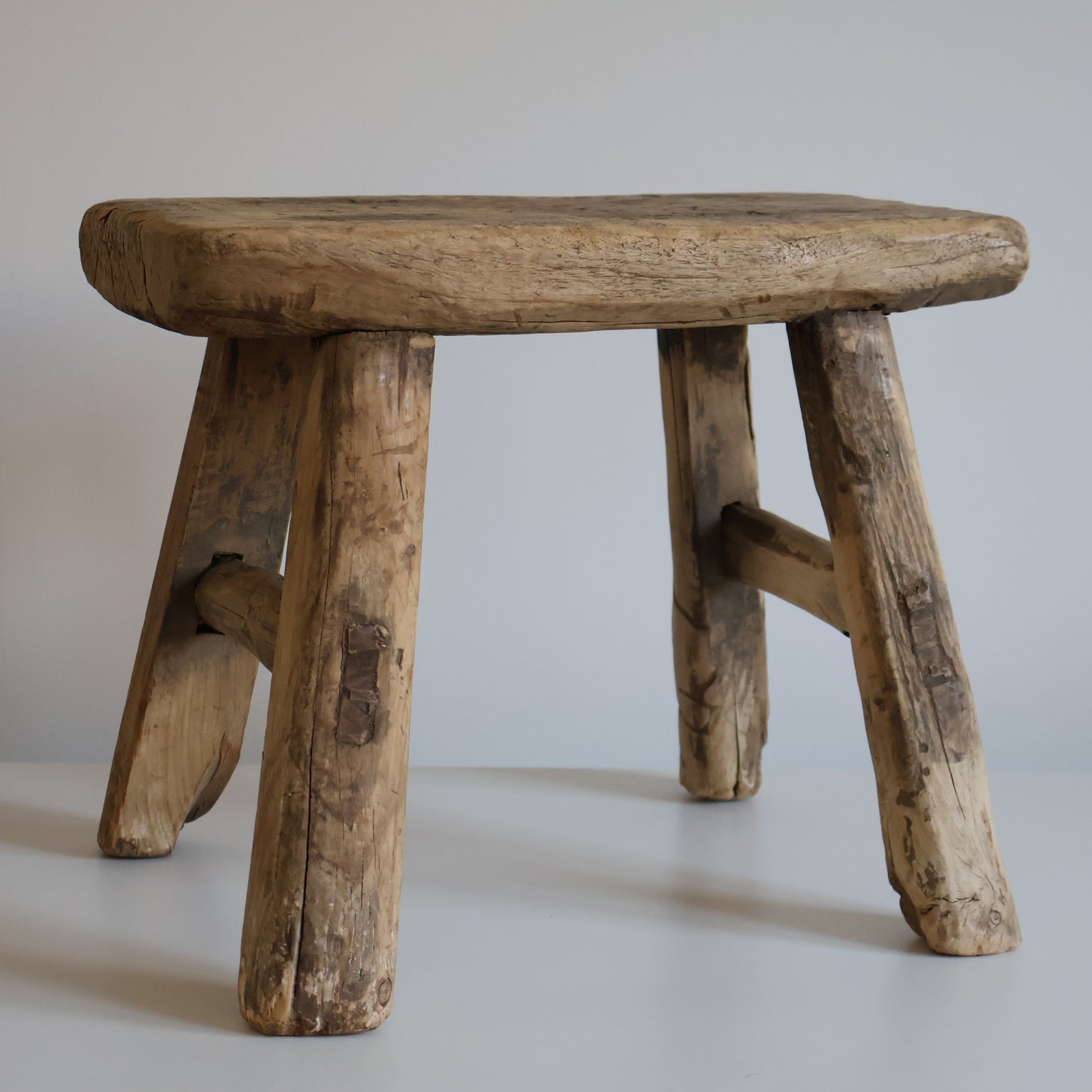 Small elm stool - Rufus