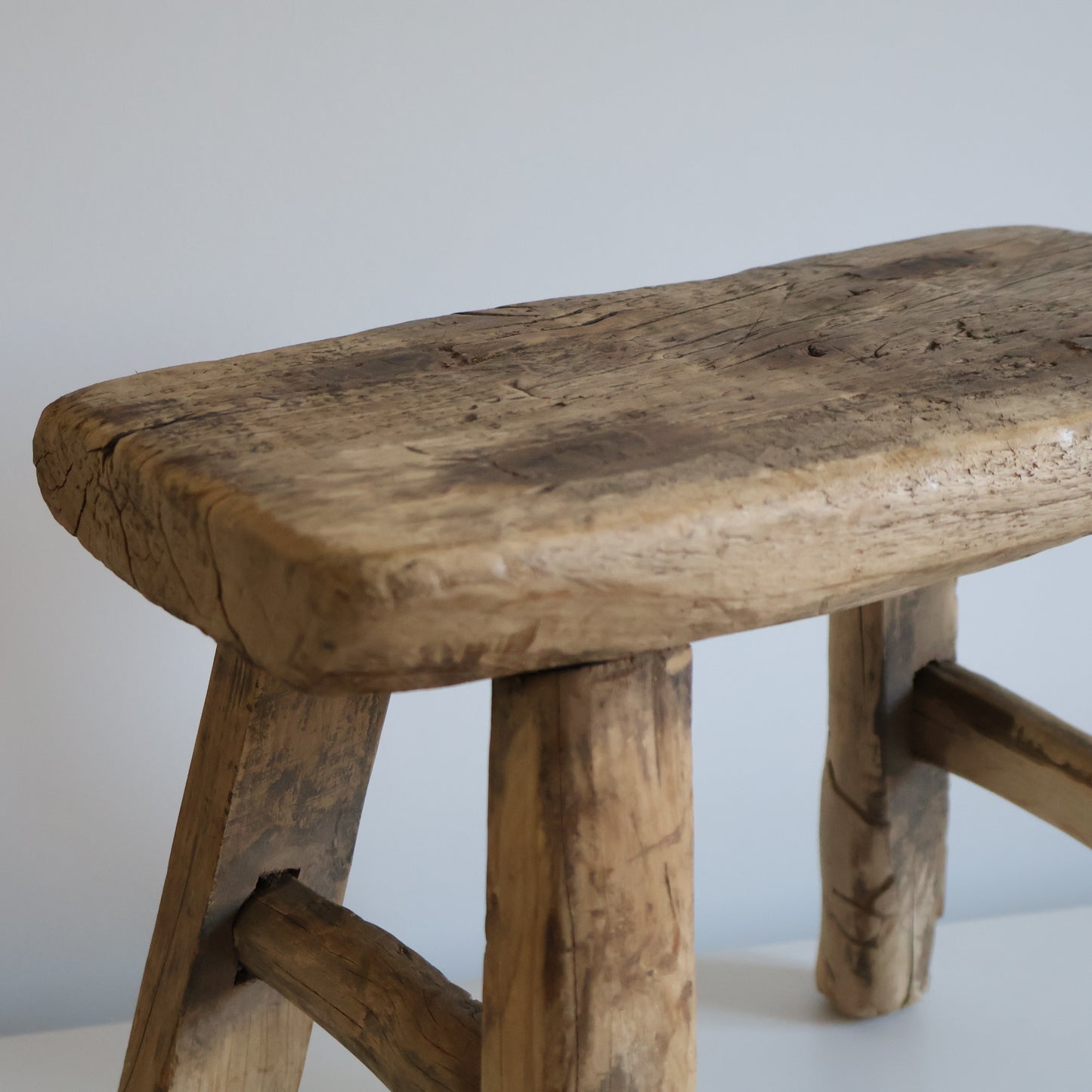 Small elm stool - Rufus