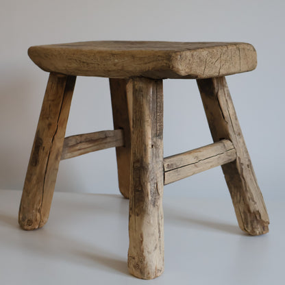 Small elm stool - Rufus