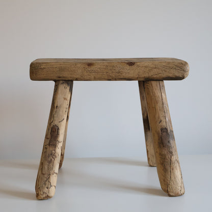 Small elm stool - Rufus