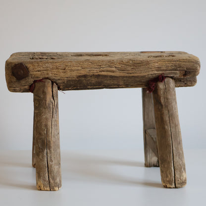 Small elm stool - Amos