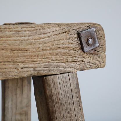 Small elm stool - Amos