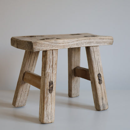 Small elm stool - Clyde