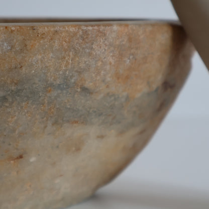 Indian marble pestle and mortar