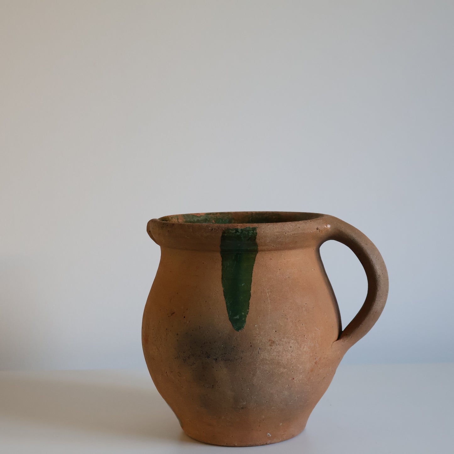 Green glazed pitcher