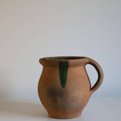 Green glazed pitcher