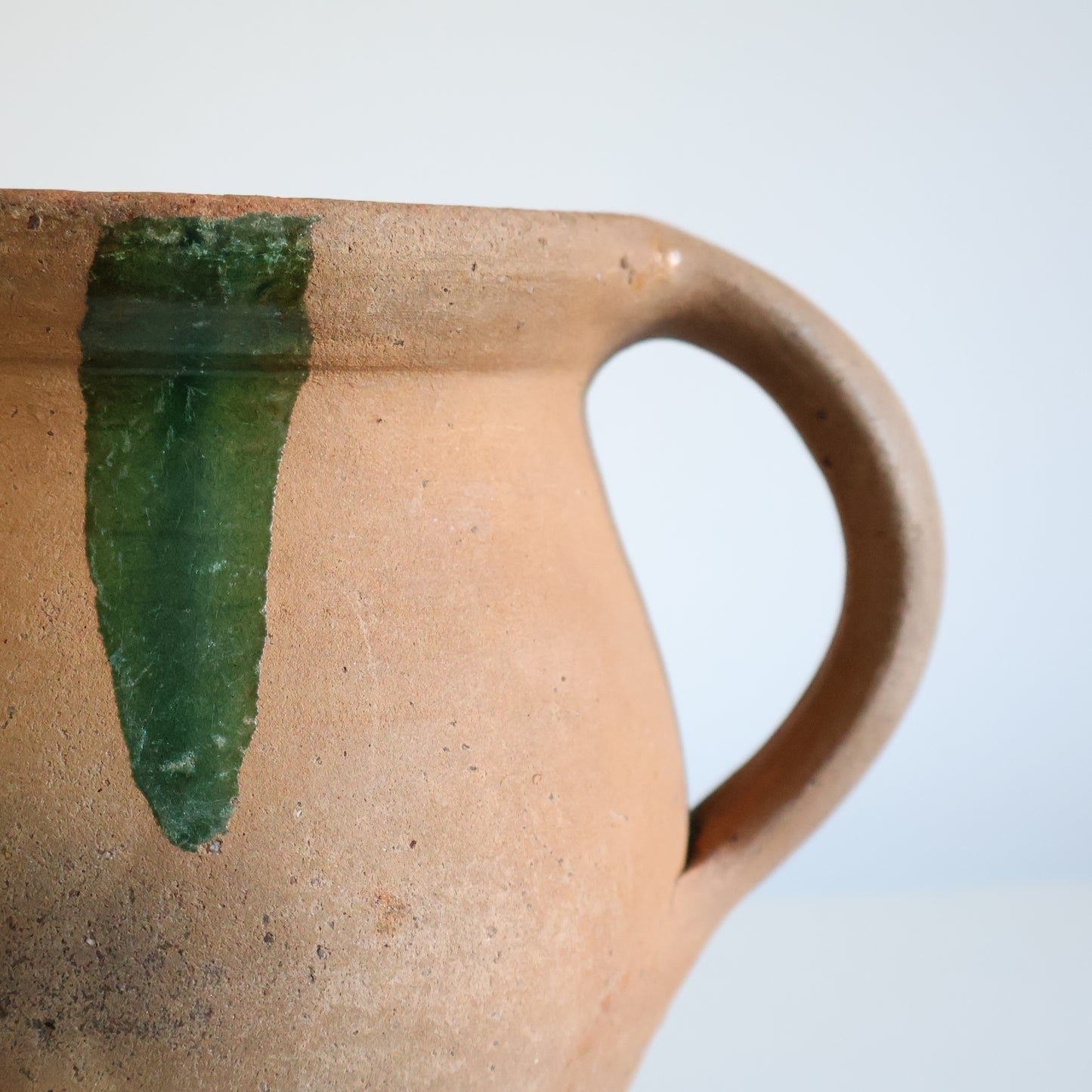 Green glazed pitcher