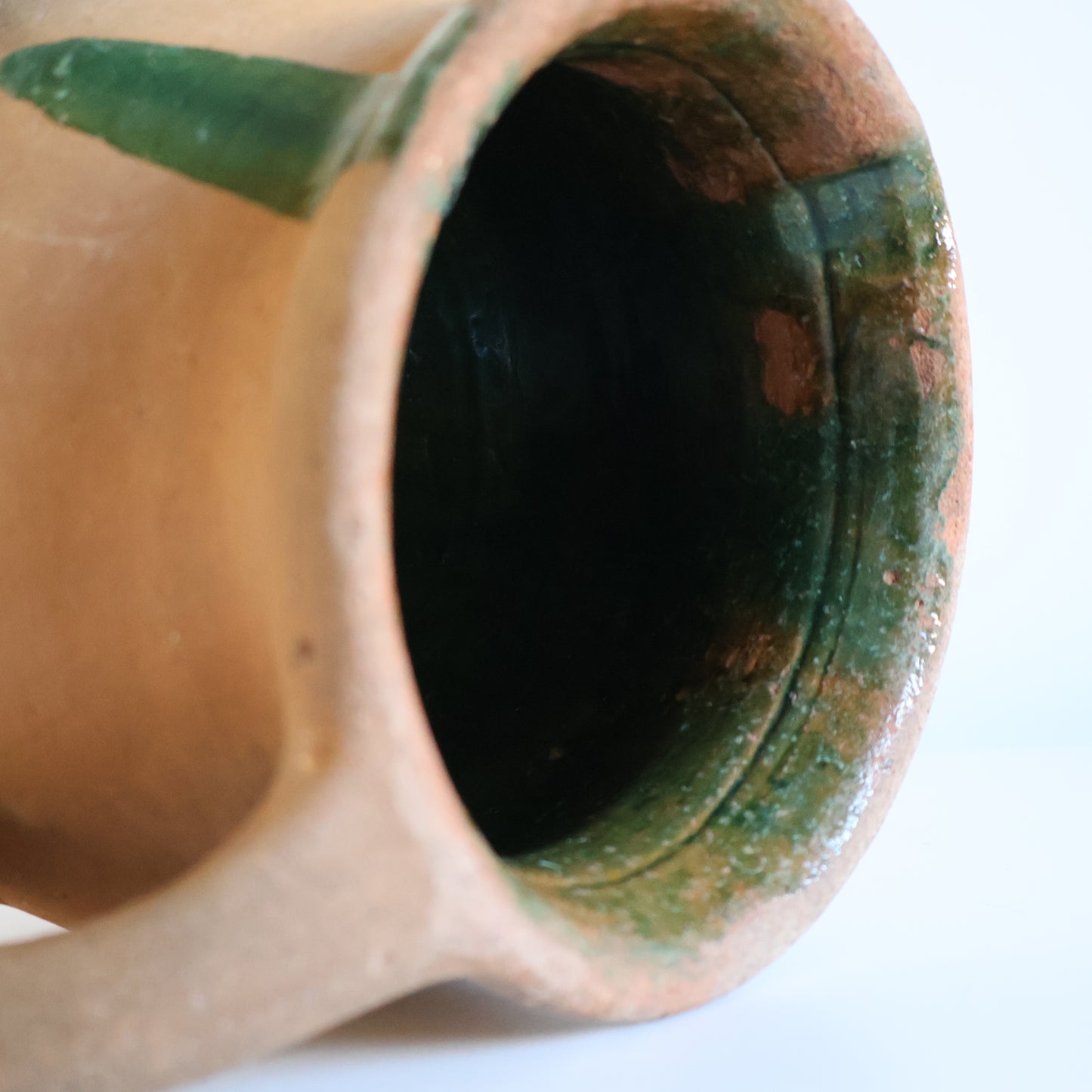 Green glazed pitcher
