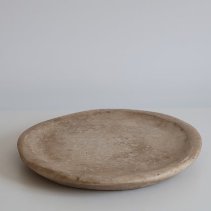 Aged marble plate