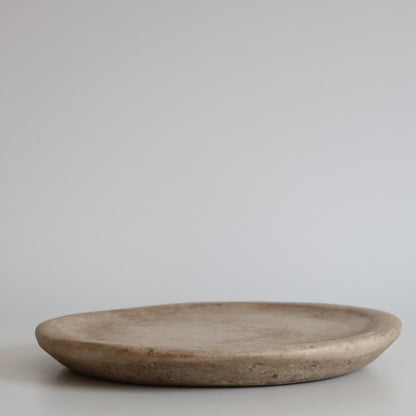 Aged marble plate