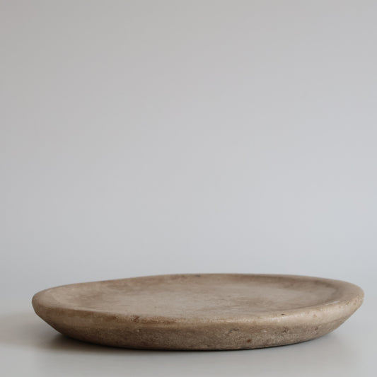 Aged marble plate