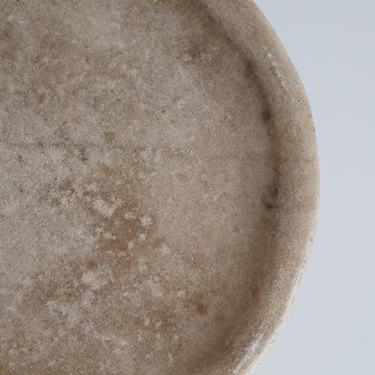 Aged marble plate