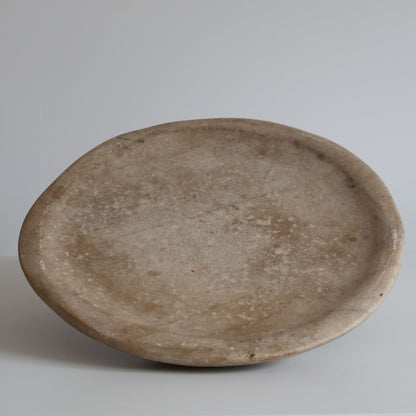 Aged marble plate
