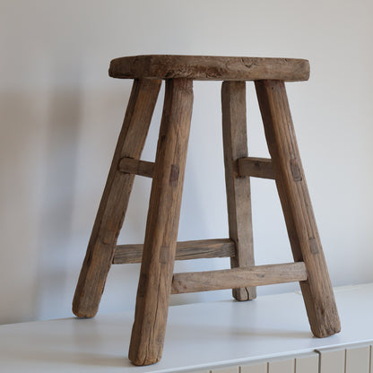 Tall elm stool - Fern