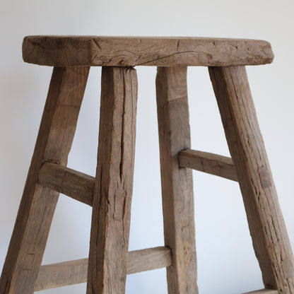 Tall elm stool - Fern