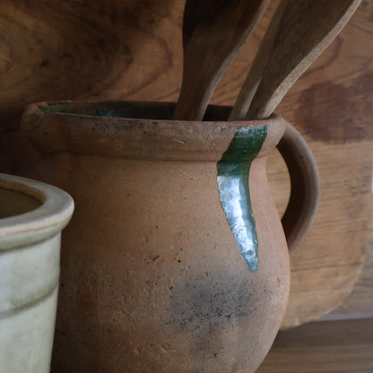 Green glazed pitcher