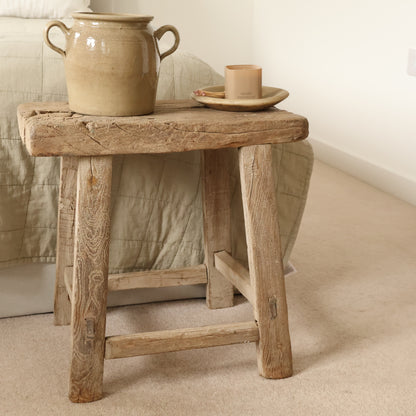 Tall elm stool - Jasper