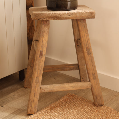 Tall elm stool - Fern