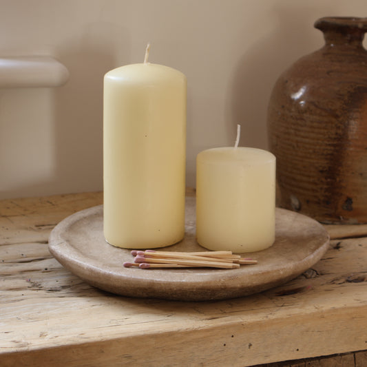 Aged marble plate