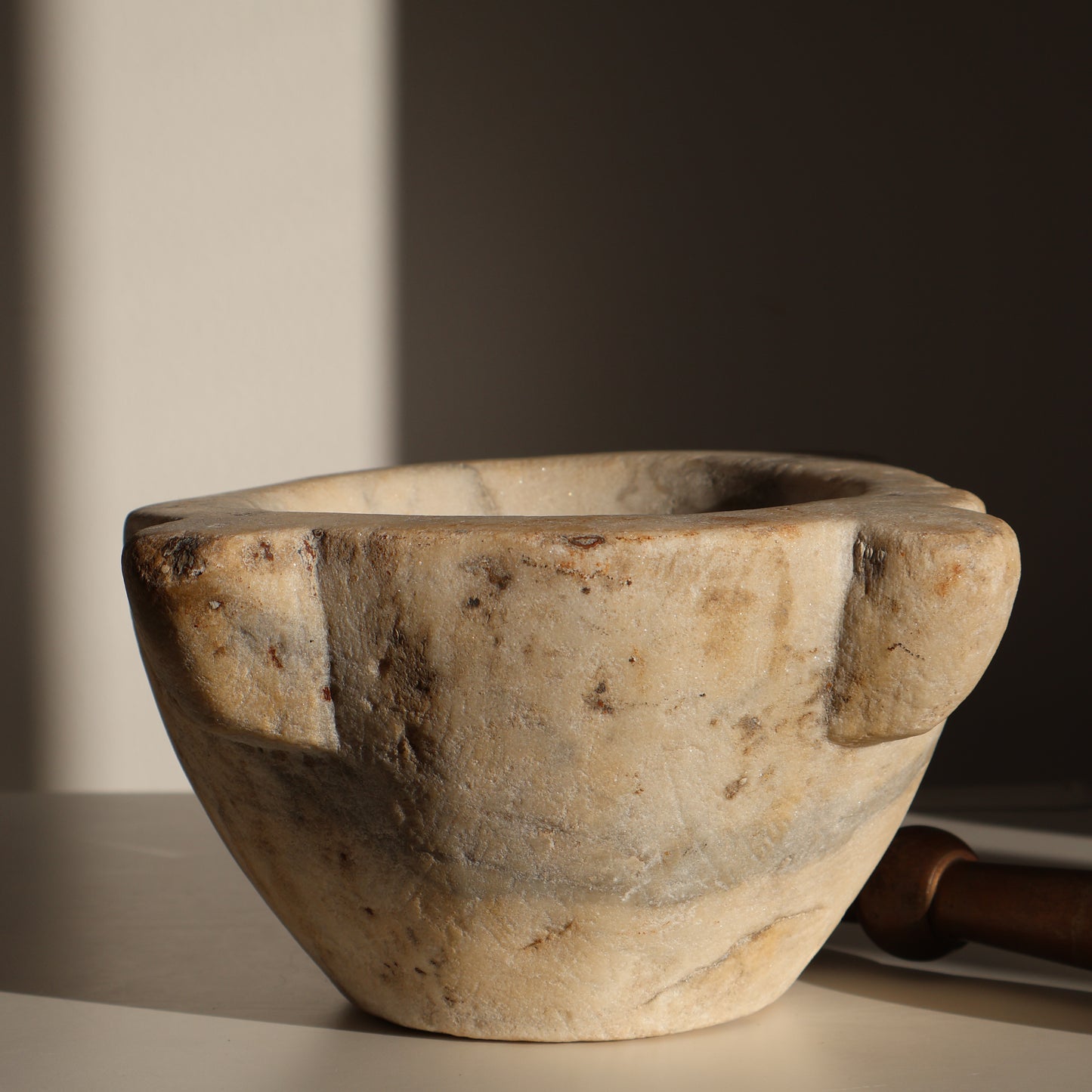 French marble mortar & pestle