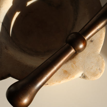 French marble mortar & pestle