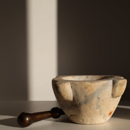 French marble mortar & pestle