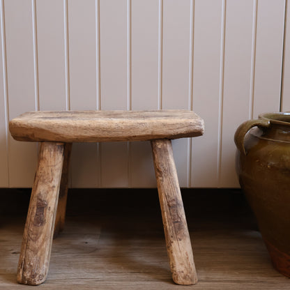 Small elm stool - Rufus