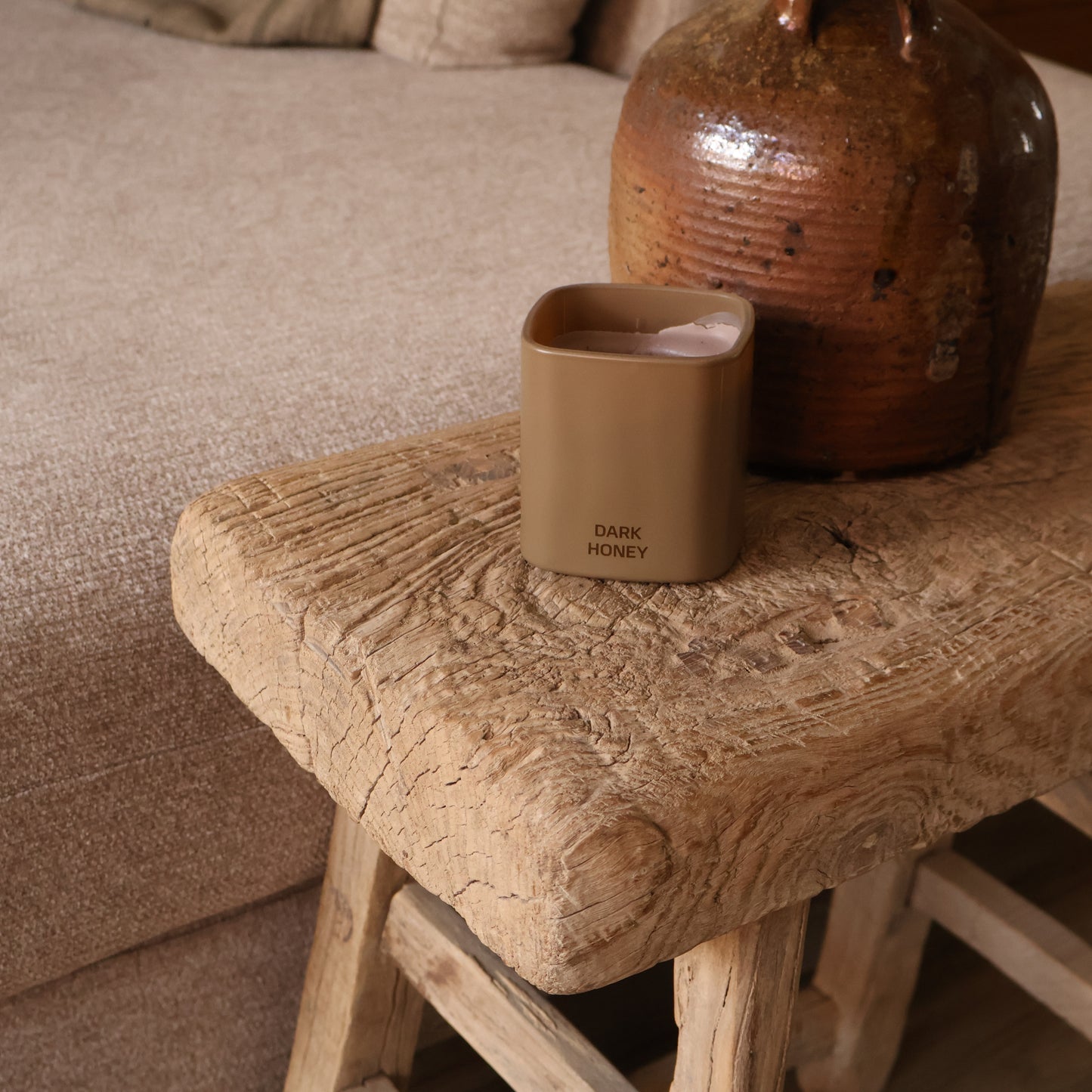 Tall elm stool - Walter