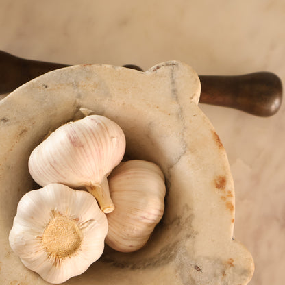 French marble mortar & pestle