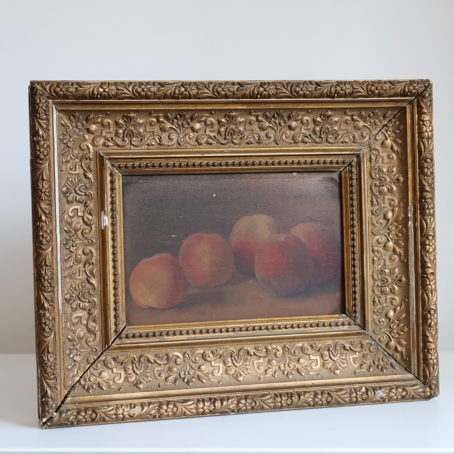 French framed still life art