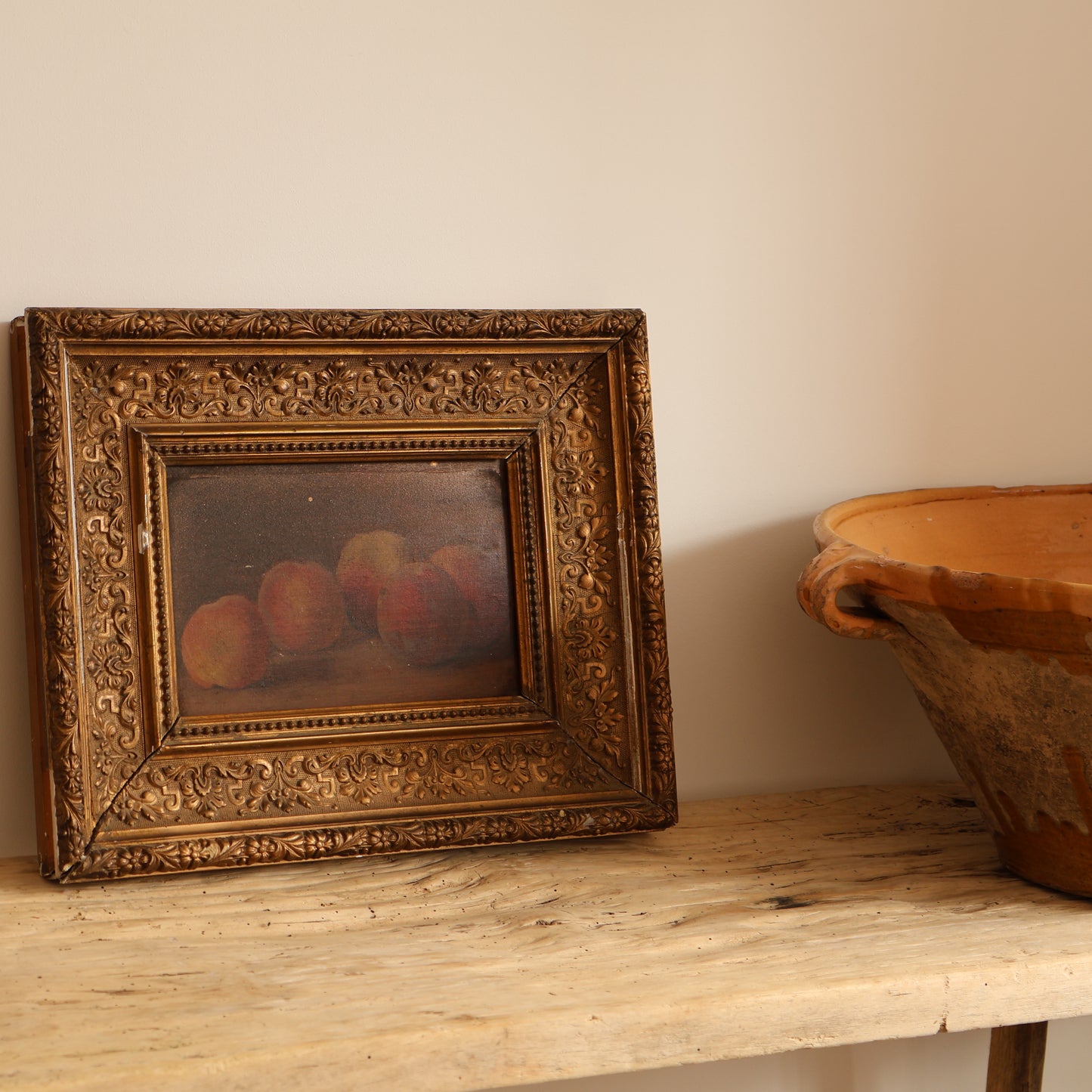 French framed still life art